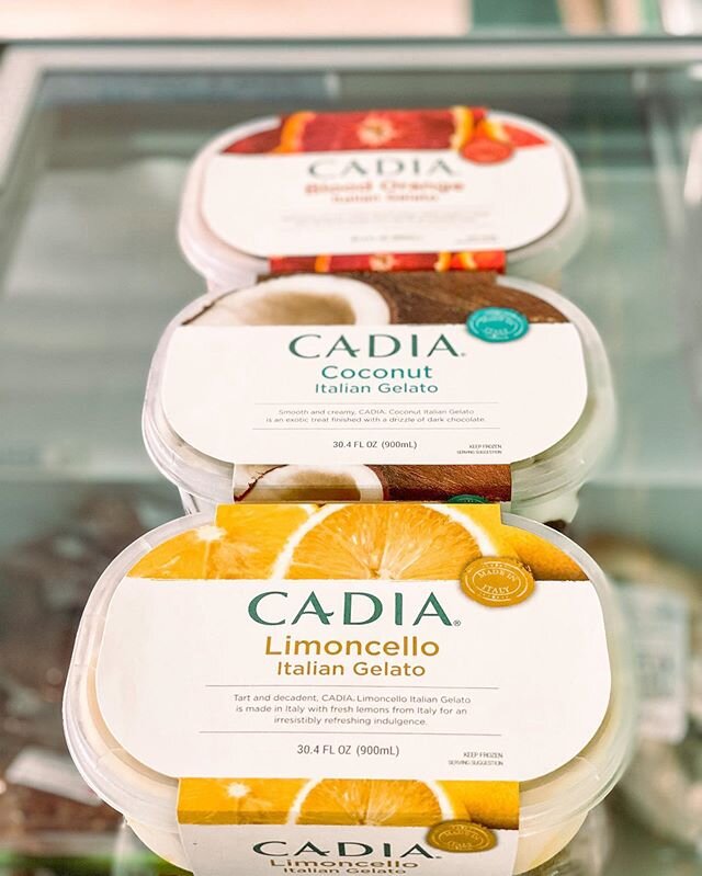 Make your summer a &lsquo;gelato&rsquo; fun with Cadia&rsquo;s gelato! Smooth and creamy, these are a delicious treat. 🍧⁠⠀
.⁠⠀
.⁠⠀
.⁠⠀
#gelato #healthy #wellness #jacksnaturalfoods #locallyowned #familybusiness #smallbusiness #longviewtexas #visitlo