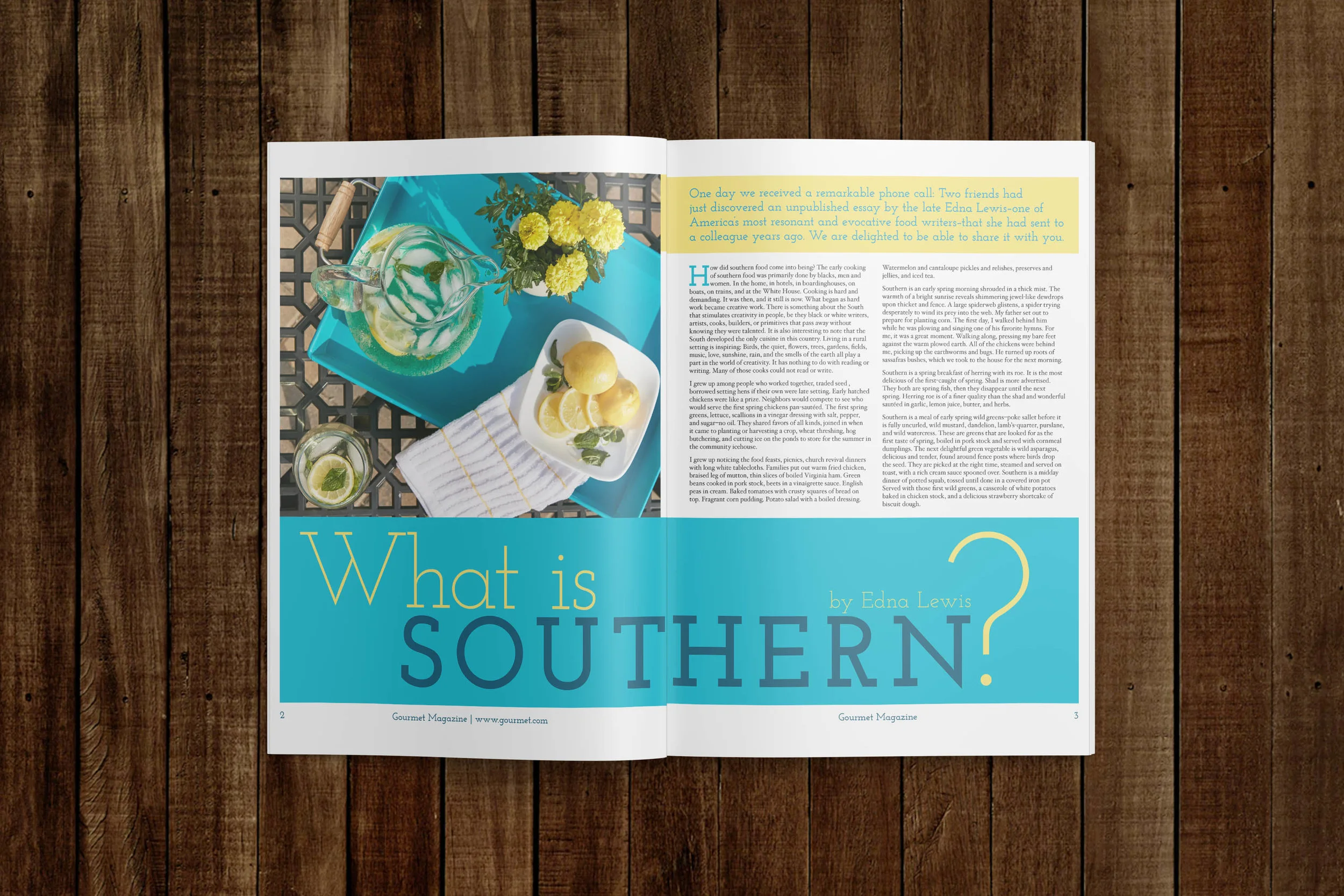Southern Cooking Magazine Spread