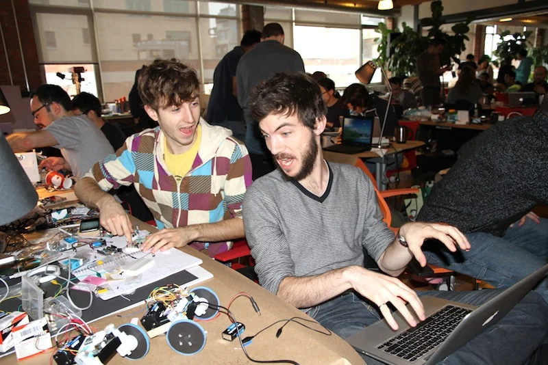 The night before the Get your bot on demos