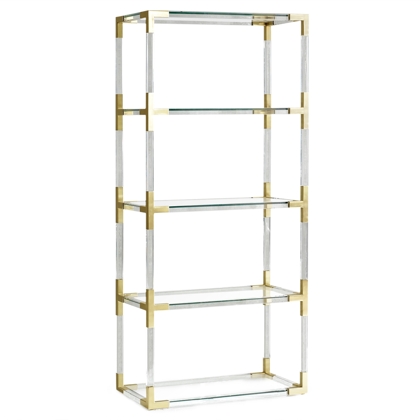 Jonathan Adler Jacques Brass Etagere Modernique