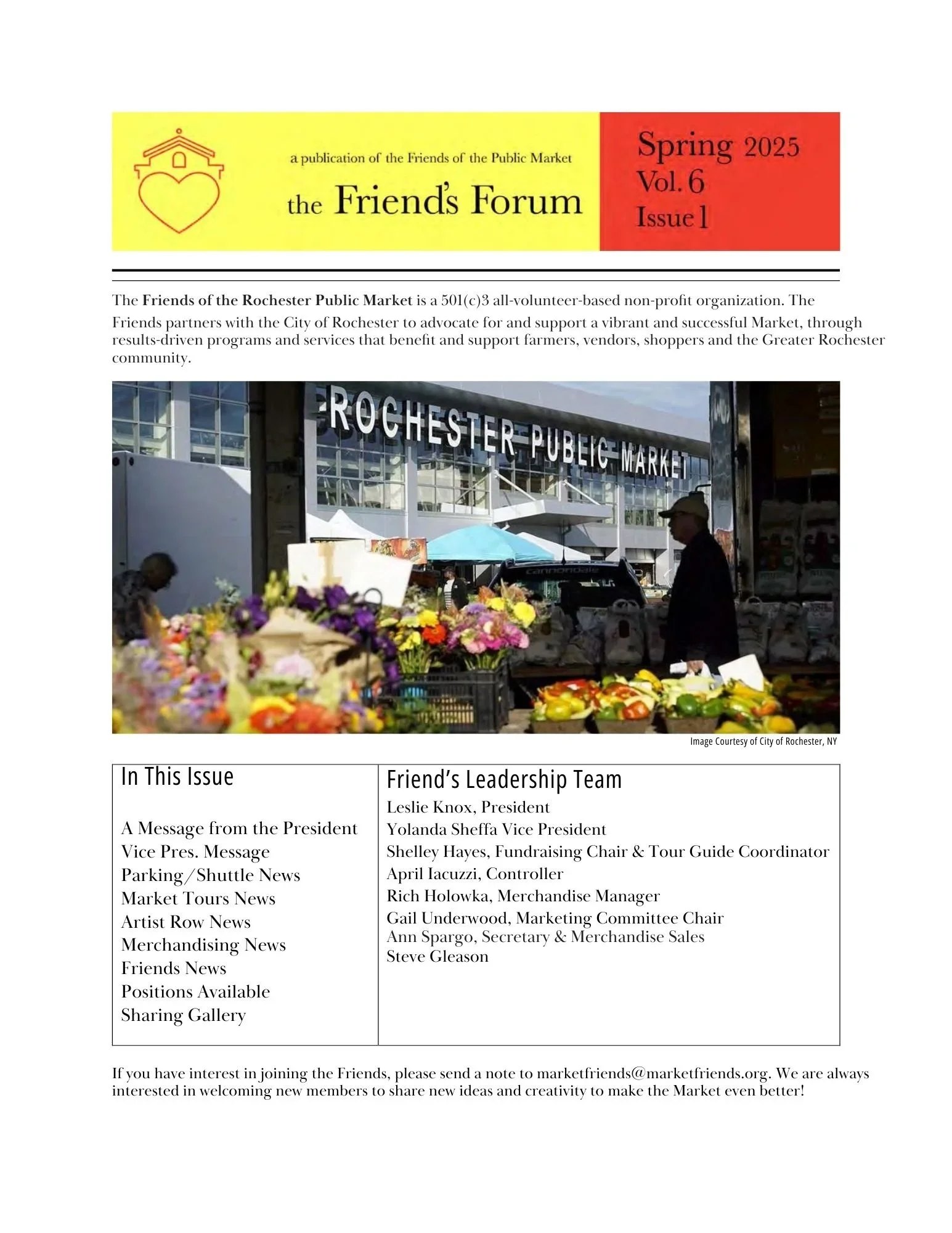 Friends Newsletter Summer 2025