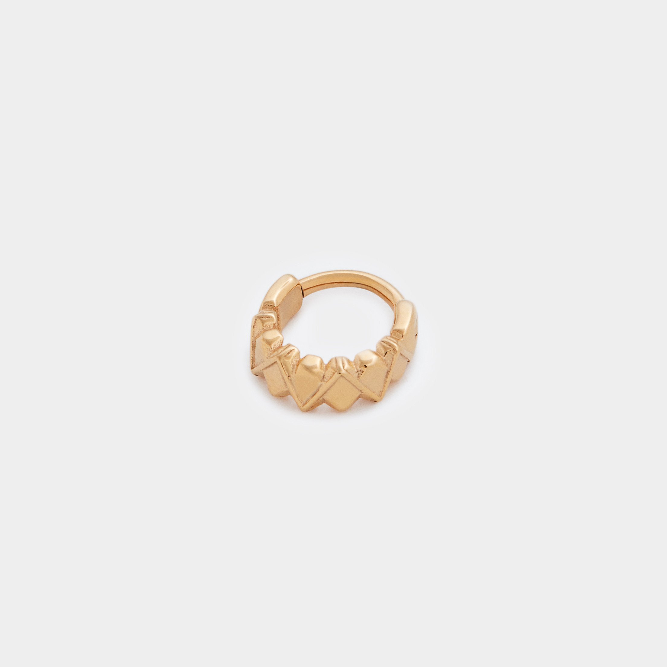 Body Gems - 14k Clicker Ring with 6 Gems — SUBA Piercing & Fine Jewelry