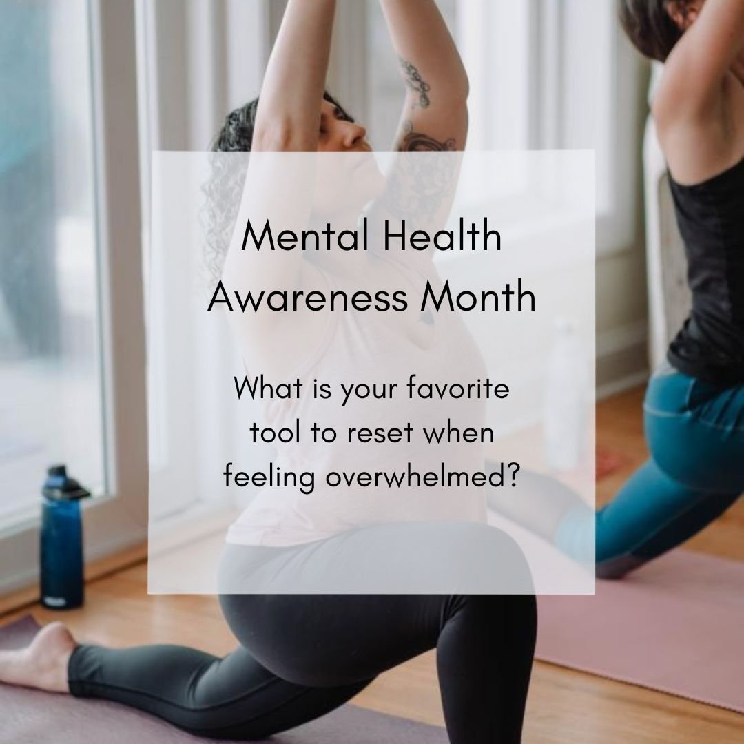 Mental Health is something I feel very passionate about. It is why I work with wellness clients. Depending on what's affecting me the most, impacts my go to tools. Sometimes, getting back to my wellness habits helps me feel better like moving my body
