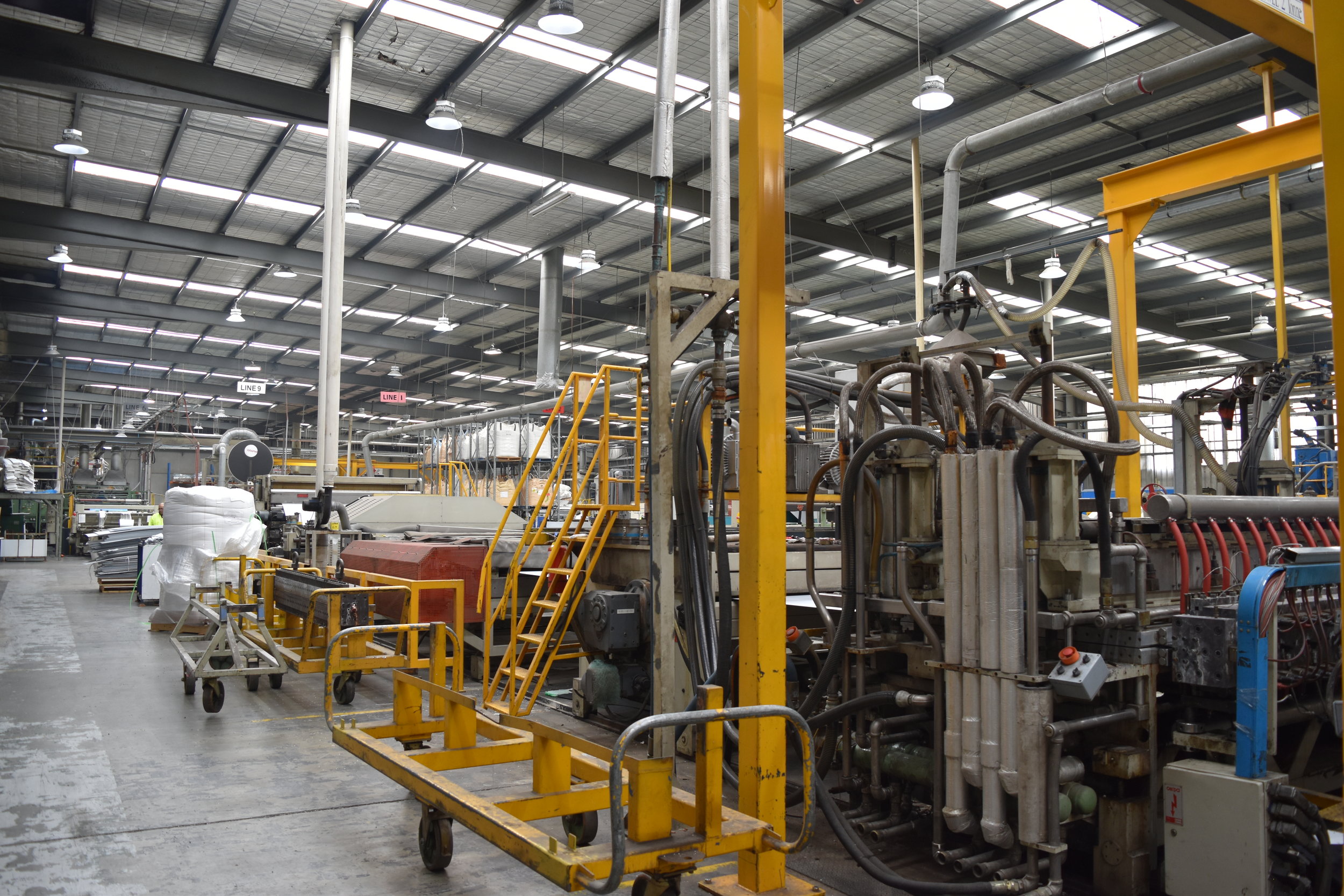 Corex Plastics Dandenong South factory has energy intense manufacturing processes.
