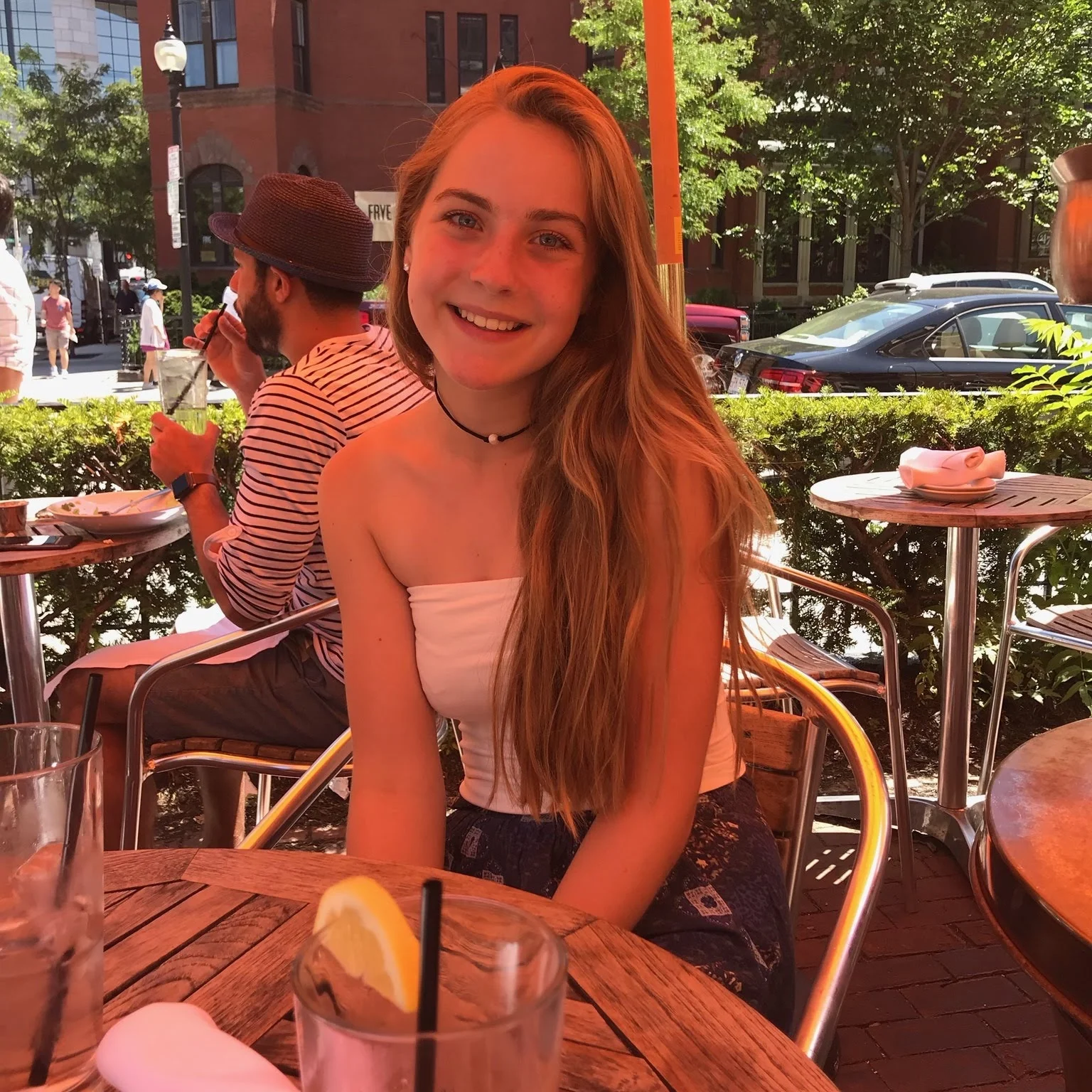 Maddy Demers Naumkeag 9 yrs at Camp Favorite Camp Memory: My favorite camp memory is watching heat lighting from across the pond while roasting s’mores and singing along to camp songs with all my best friends during a beach bonfire.