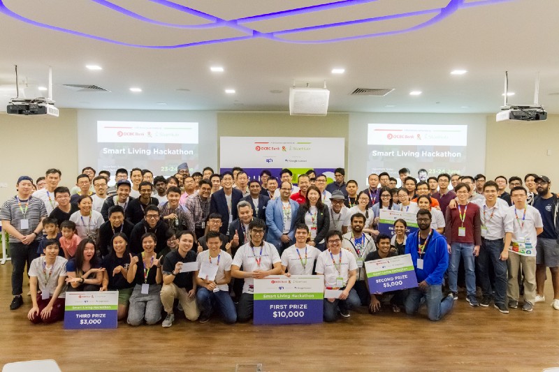 Participants at the Smart Living Hackathon