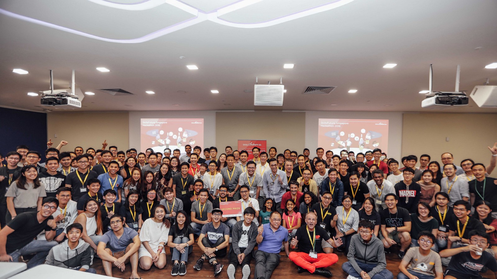 Participants at the SkillsFuture Singapore Hackathon 2018