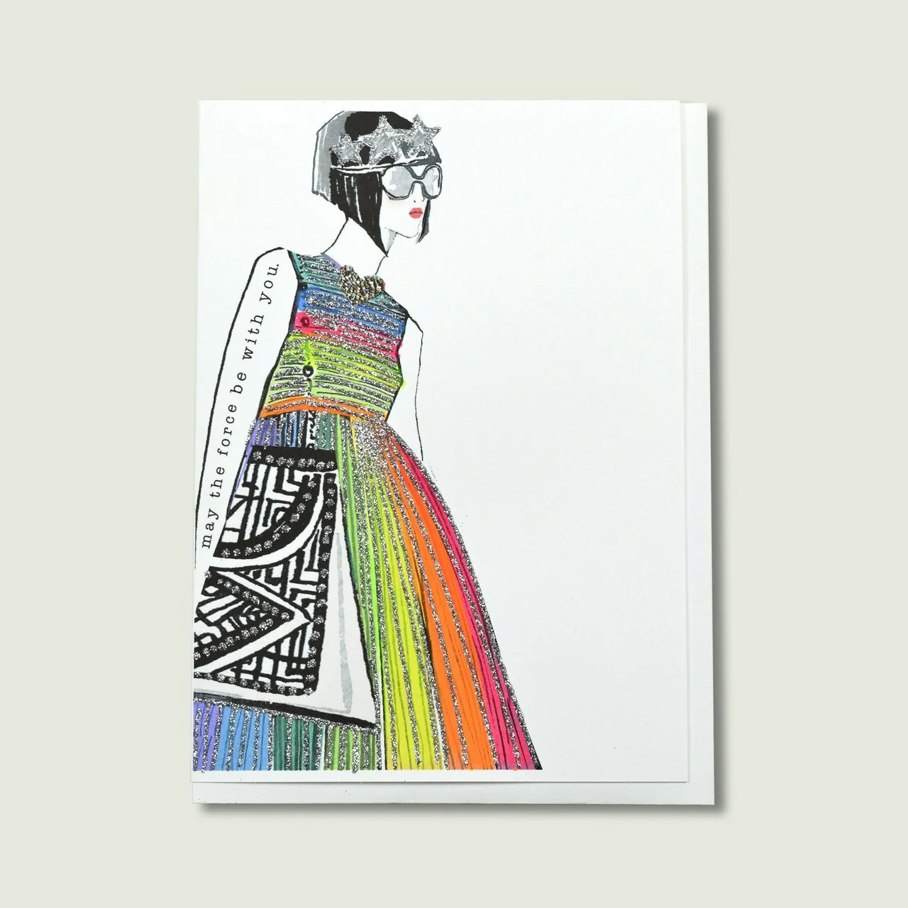 MAY THE FORCE BE WITH YOU card