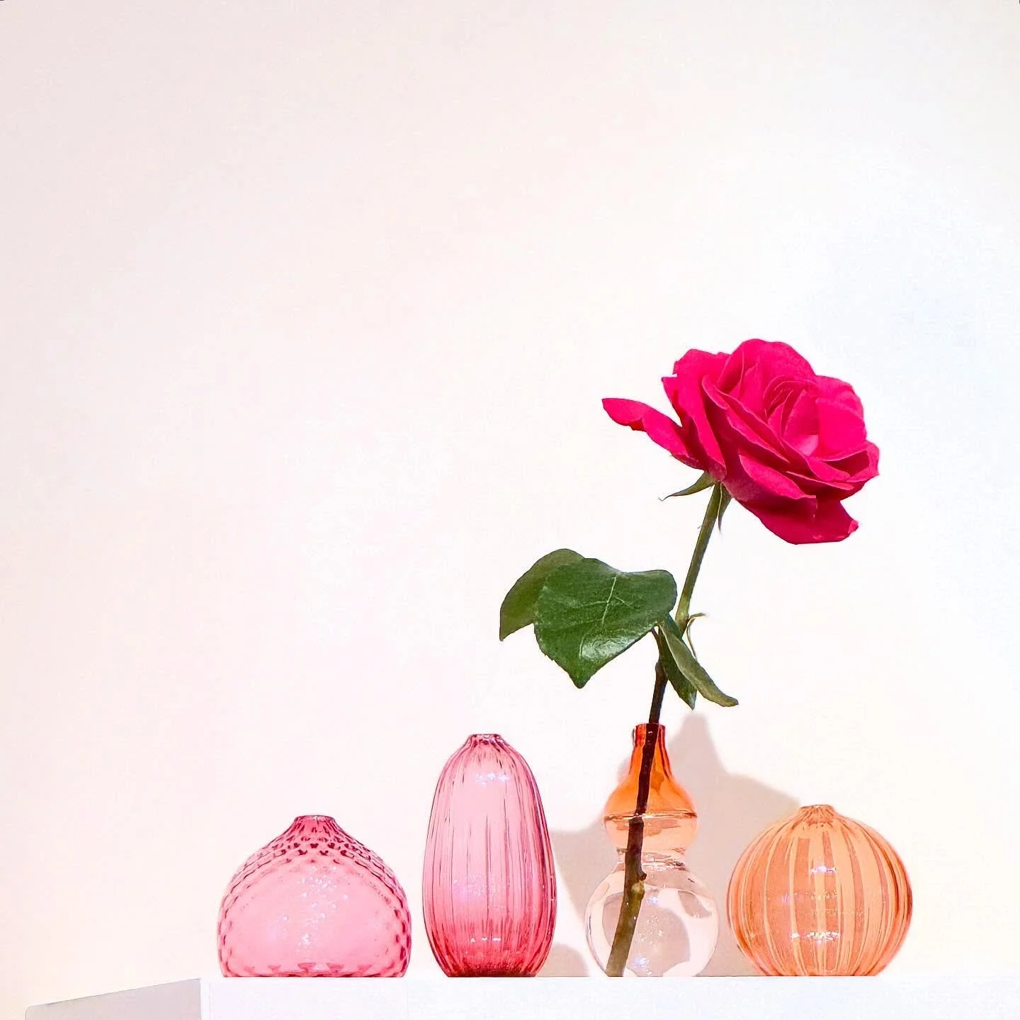 Handblown glass makes it a special corner