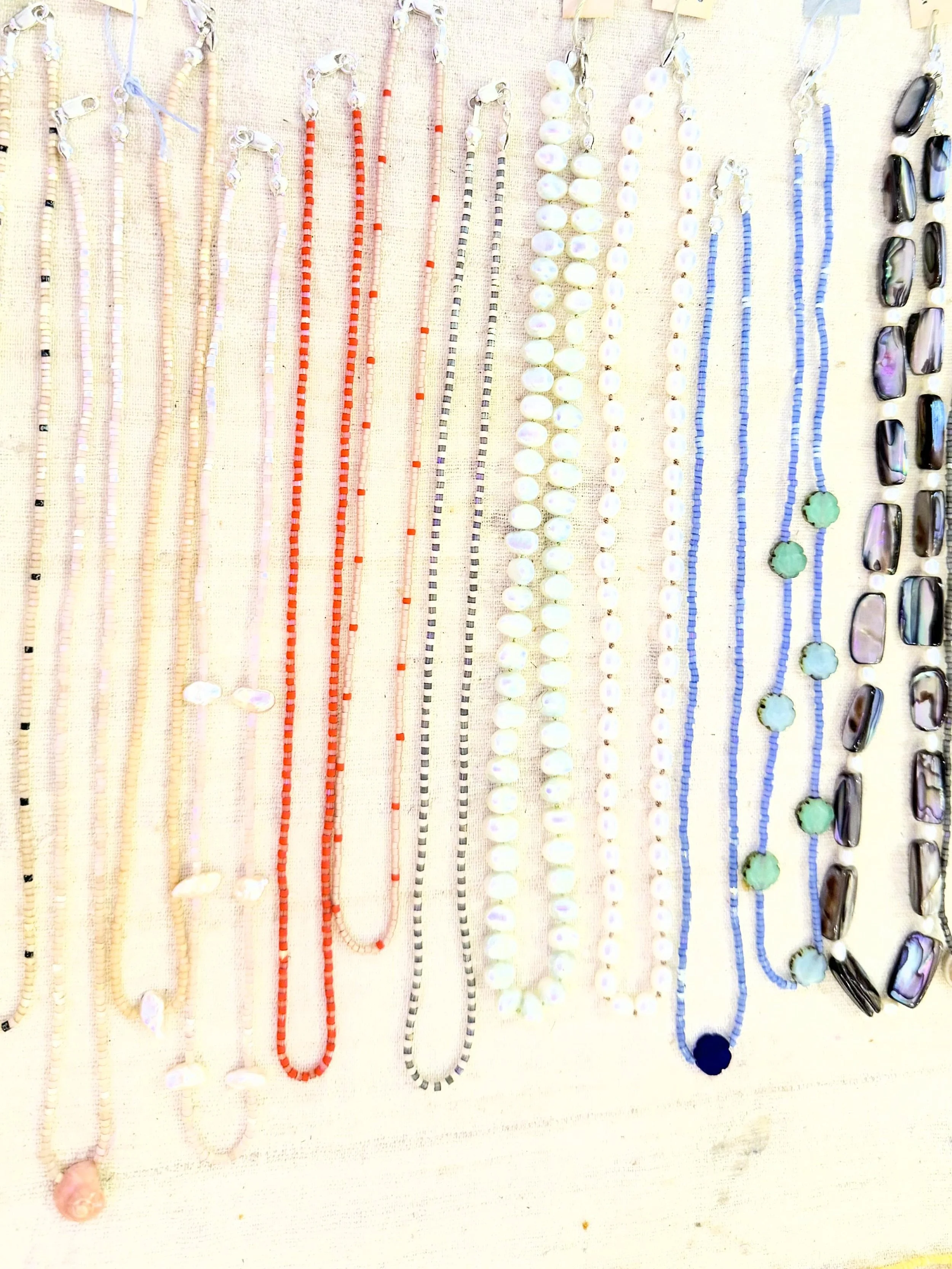 So many beautiful necklaces in the shop from the sweet Lily @youngestchildbeads. 
Sewing by and choose your favorite!