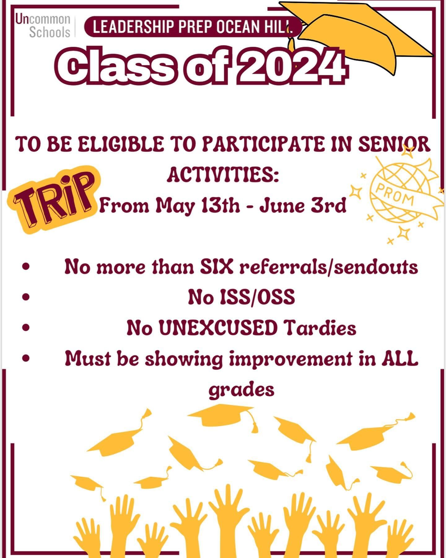 🎓✨ Get ready to celebrate the end of middle school and the beginning of a new chapter! Our 8th Grade Senior events are just around the corner, and you won&rsquo;t want to miss out on the excitement! From Prom to Senior Trip and Graduation, we&rsquo;