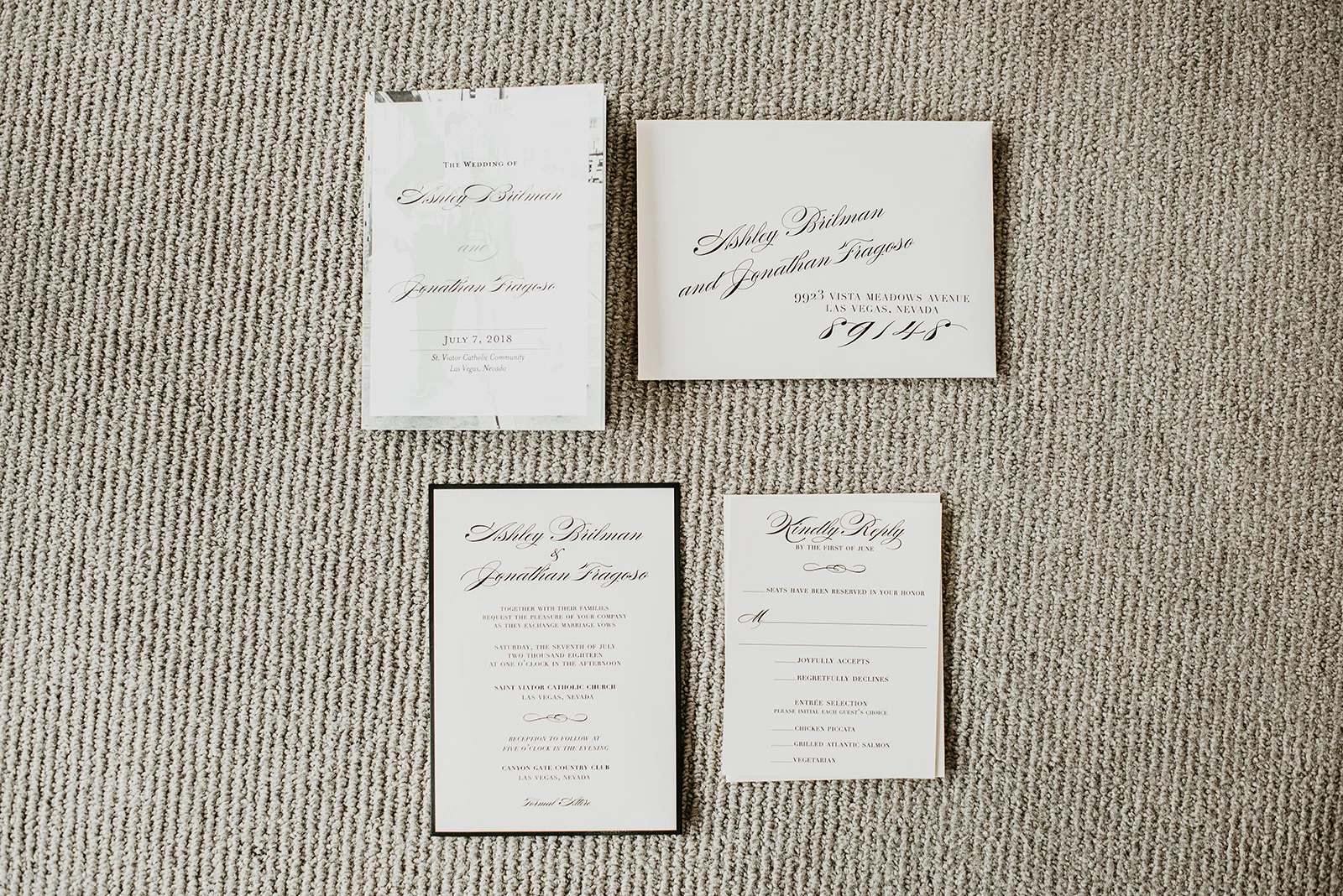 Fragoso Wedding in Las Vegas  NV - Wedding Invitations