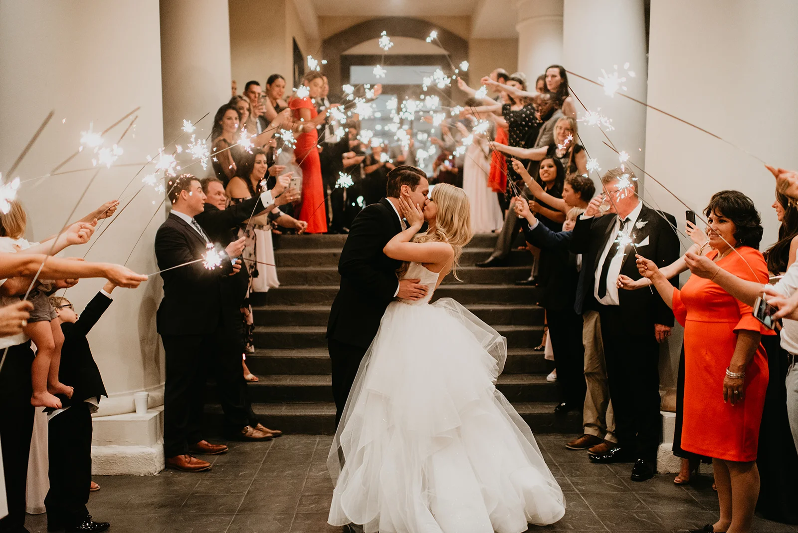Fragoso Wedding in Las Vegas, NV - Sparkler Farewell