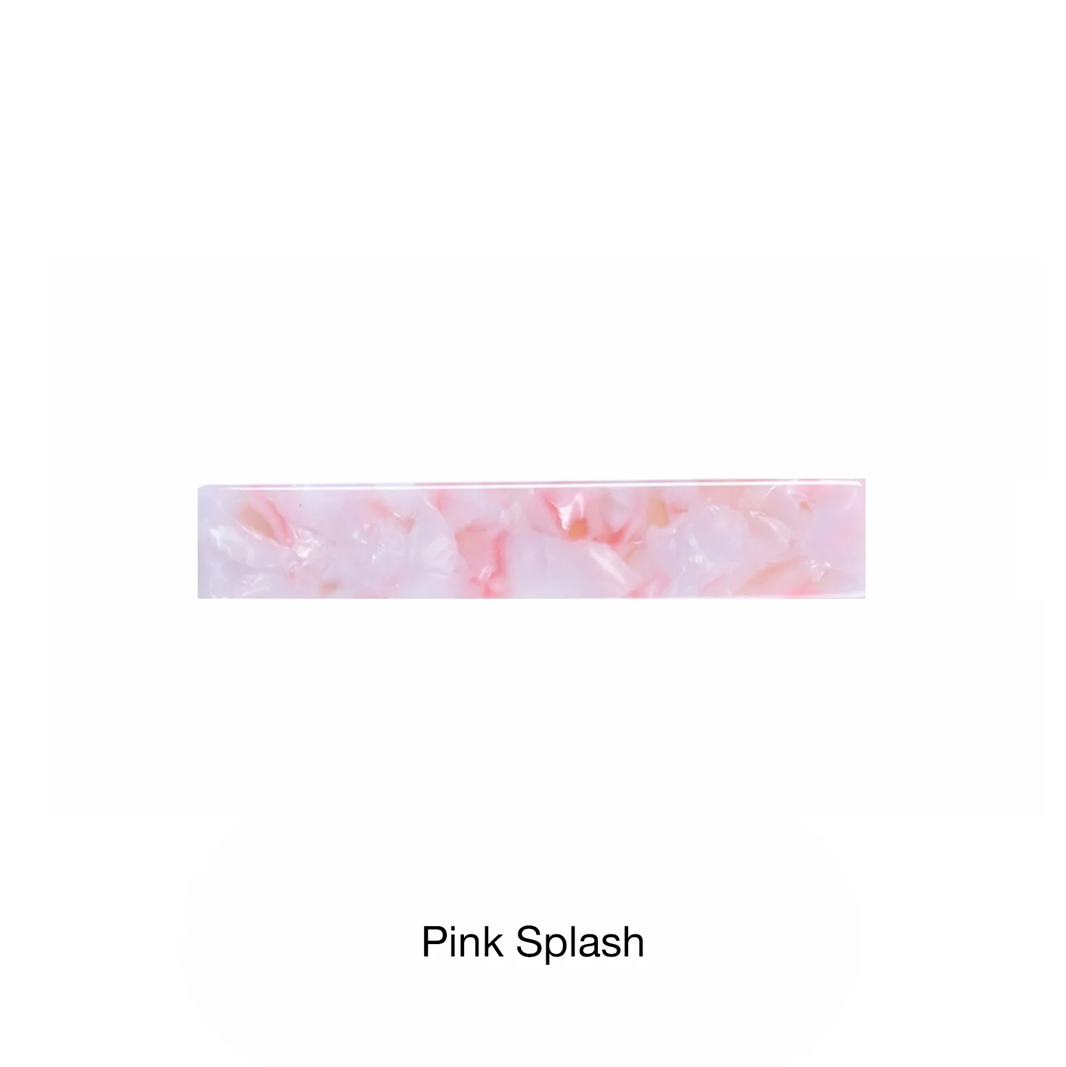 Acrylic Clip Pink Splash Duck Bill