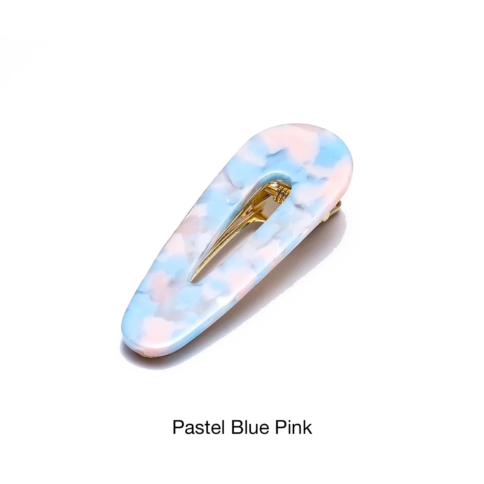 Acrylic Clip Pastel Blue Pink Water Drop