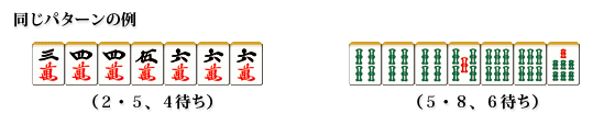Different example for the same shape of wait. 2,5 and 4 wait and 5,8 and 6 wait.