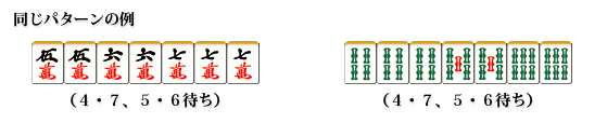 Different example for the same shape of wait. 4,7,5,6 wait and 4,7,5,6 wait.