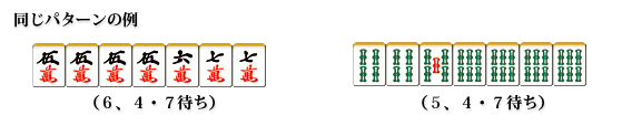 Different example for the same shape of wait. 6,4,7 wait and 5,4,7 wait.