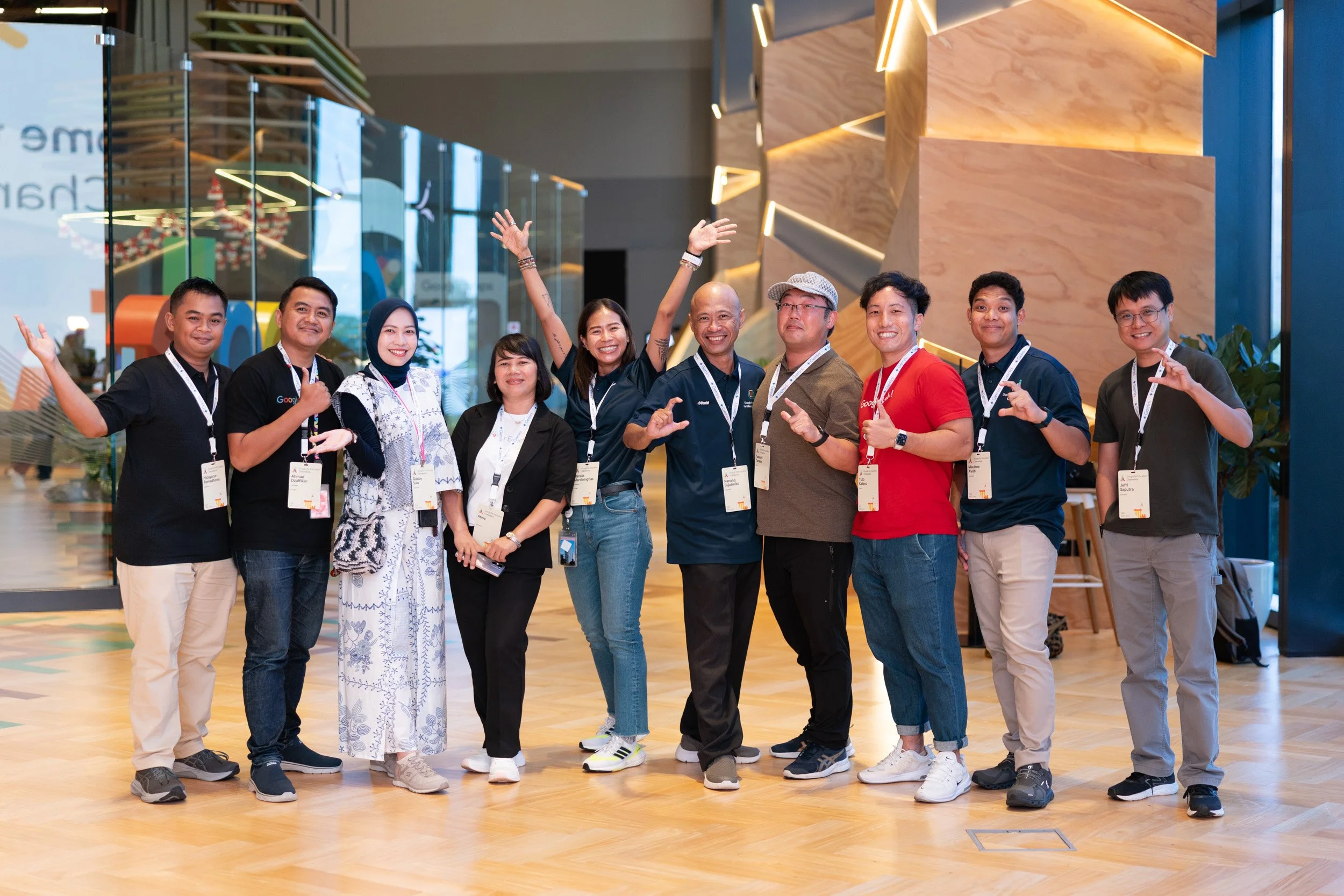  Group portrait of conference participants at the Google for Education Champions event. 