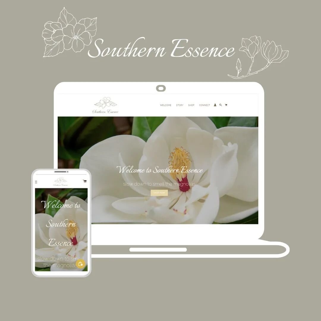 It's Launch Day for @mysouthernessence 🎉 Christina's beautiful new website is live, so head on over to her profile to see the special she's offering and click the link in her bio to view her site! 
.
We designed Christina's branding, Launch Party po