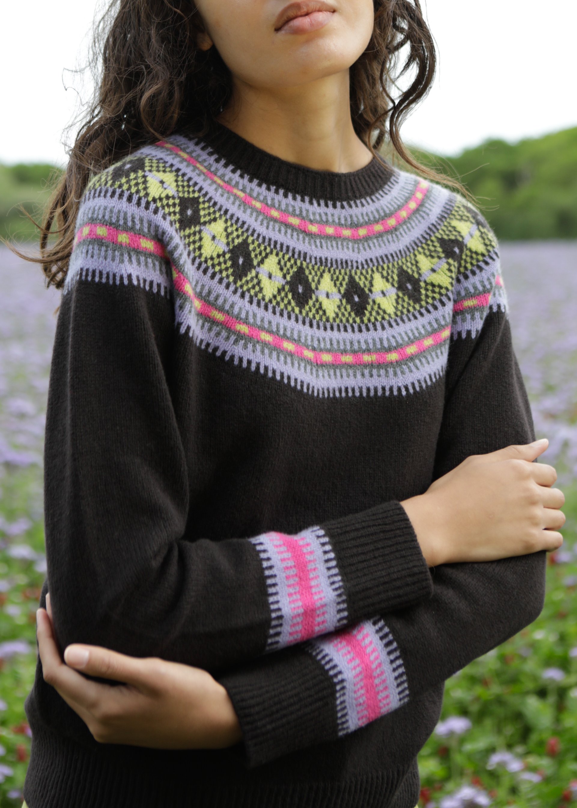 Nordic Fairisle Jumper with cuff detail 