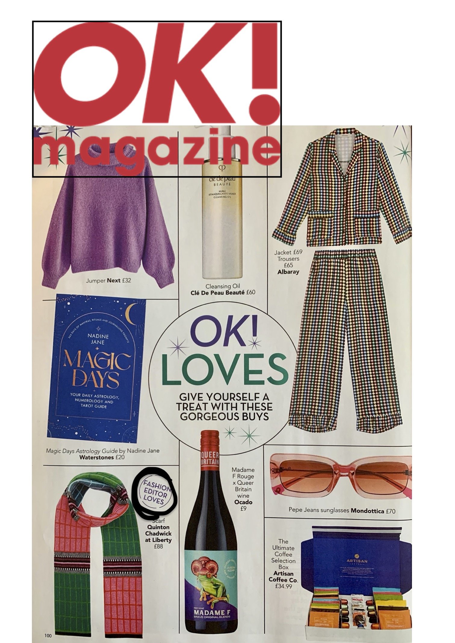 "Fashion editors LOVES" in Jan  OK magazine