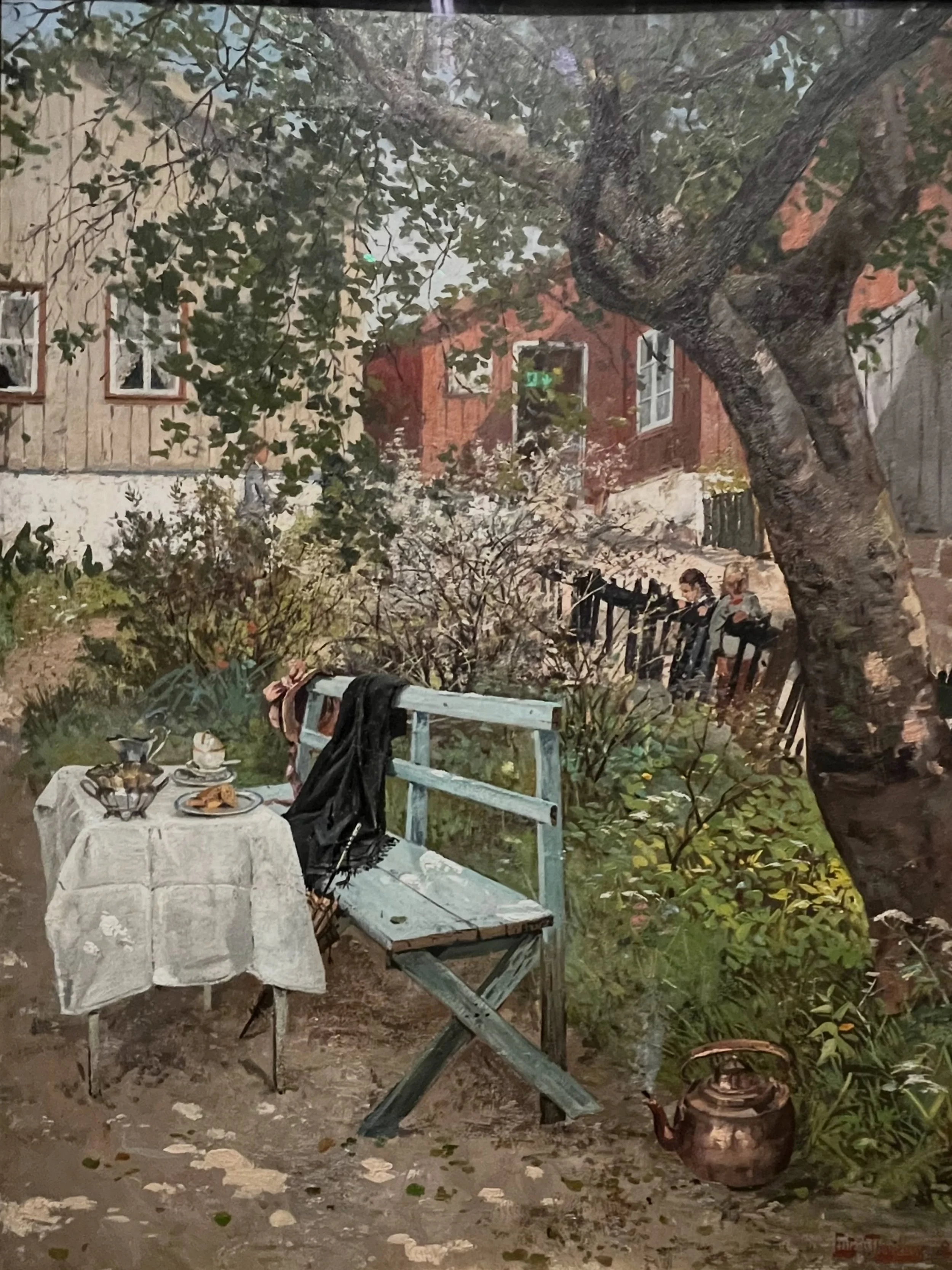 More from our Norwegian travels for a Sunday morning !
Loved the Painter Fritz Thaulow who&rsquo;s paintings seemed to mirror the painted timber buildings and colours from today even though he painted in the 1890&rsquo;s . We loved so much of Norway&