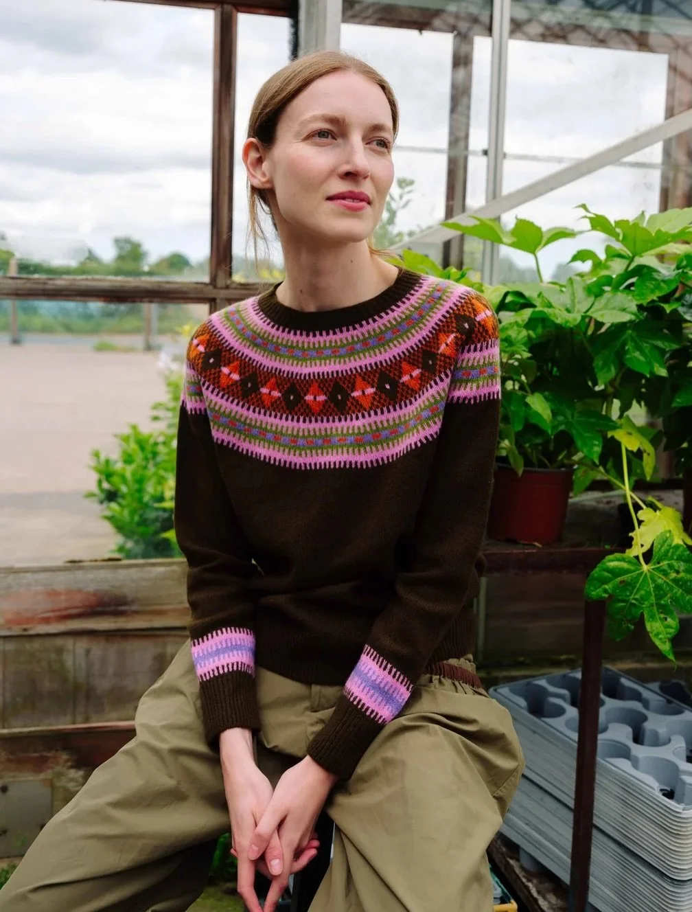 New collection in coming !
I&rsquo;ve always loved a green house from the humble allotment version to the grand Victorian hot houses at Kew Gardens. That brilliant light and the exotic coloured plants so welcome to my &ldquo;Hot Tropics&rdquo;colourv