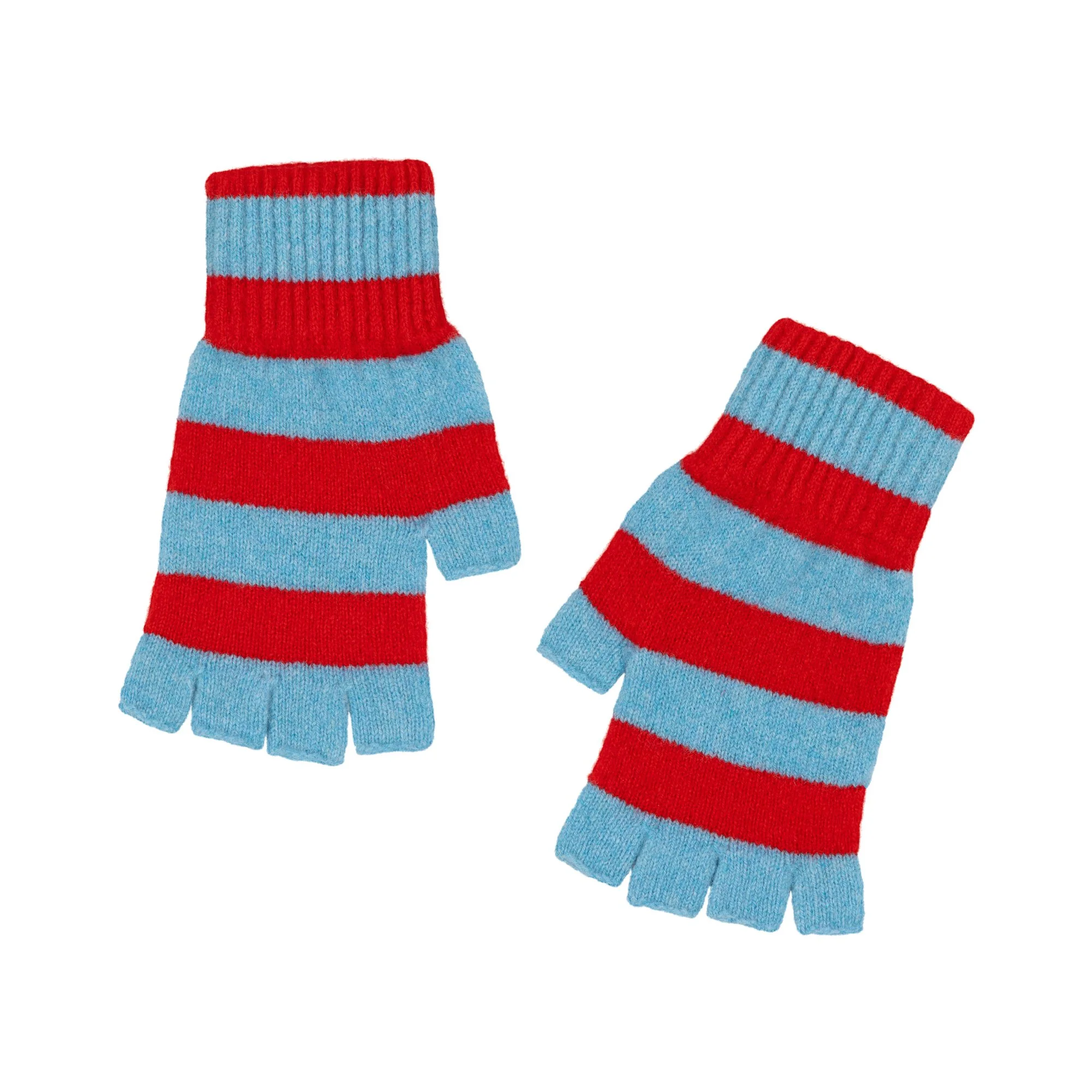 GL835 26 STRIPE FINGERLESS GLOVES COL 4 TURQOISE RED.jpg