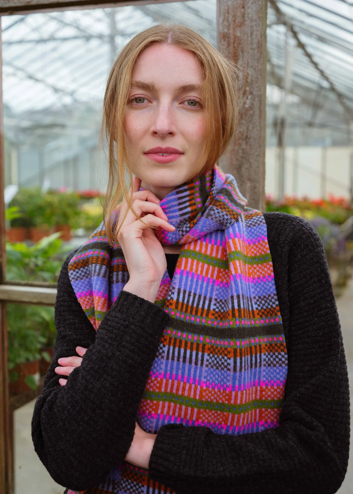 36 26 MODERN TARTAN SCARF COL 3 FLURO PINK_DSF4180.jpg