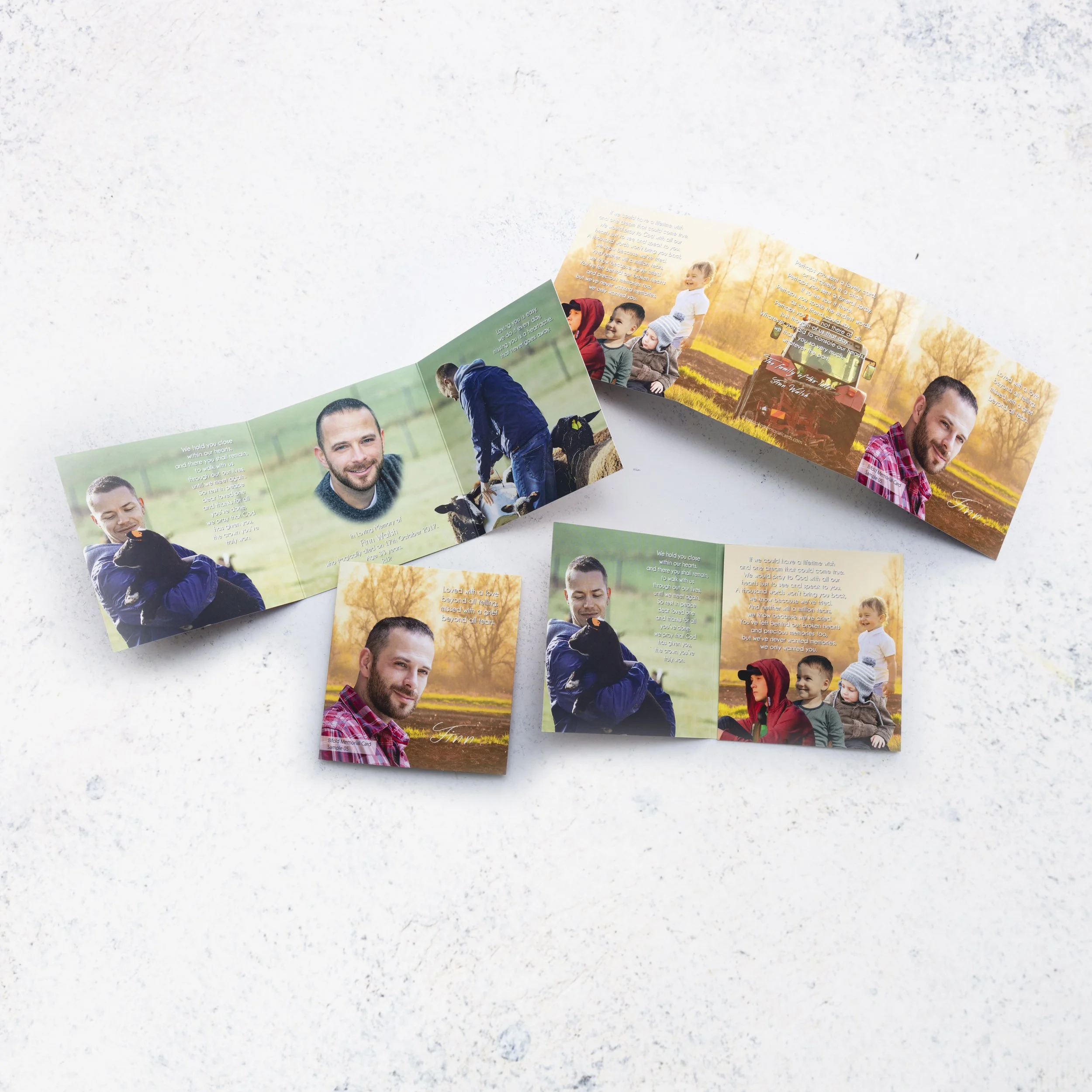 Priority Service - Bifold Folded Memorial Cards