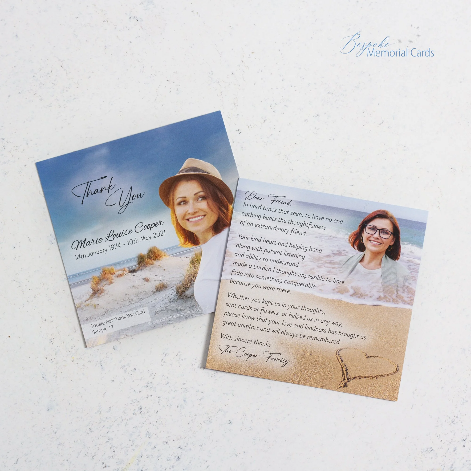 Priority Service - Flat Square Thank You Cards