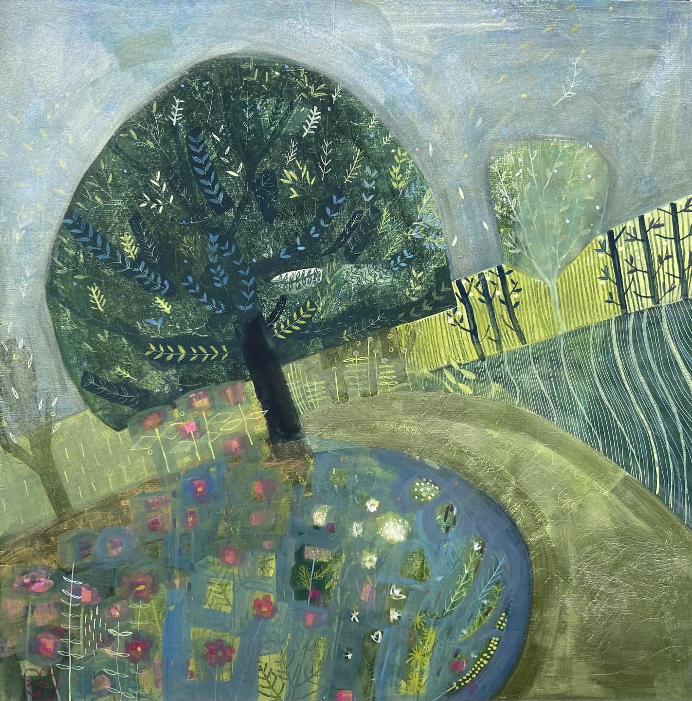 The Holme Tree
Available from
@yorkopenstudios 

The Holme Tree inspired by @helmsleywalledgarden .

#yorkopenstudios #yorkopenstudios2024 #lesleyseegerpaintings #helmsleywalledgarden #holmetree #walledgardens #helmsley #gardeninspiredart #acrylicpai