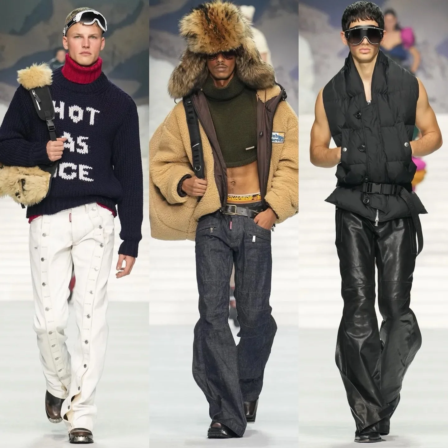 3 GUYS on @dsquared2 FW&rsquo;26 Show in Milan today &hearts;️&hearts;️&hearts;️

Casting @julialangecasting 
Styling @haleywollens 
Hair @sammcknight1 
Grooming @aarondemey1 

TIMO PAN @timopan_ 
MOHAMED HASSAN @mohamedh_ssan 
LUKA TESIC @luka_tesic