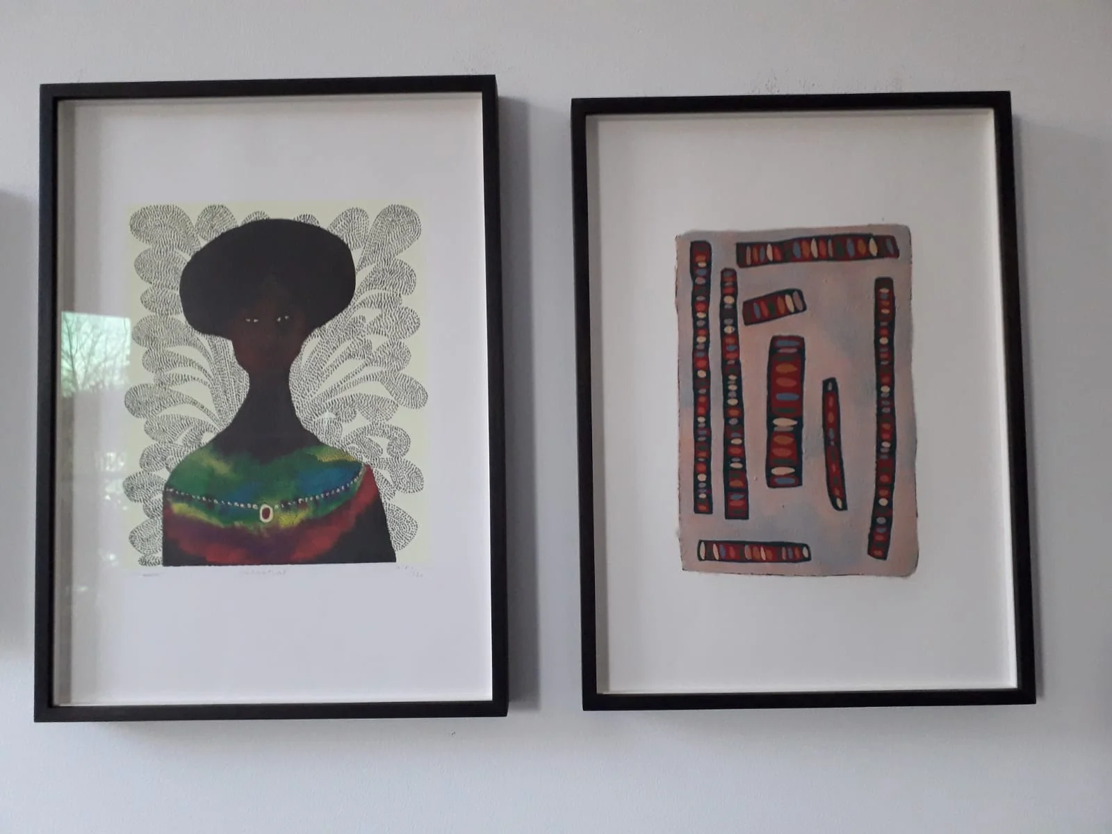 My work (on the right) in a private collection, London