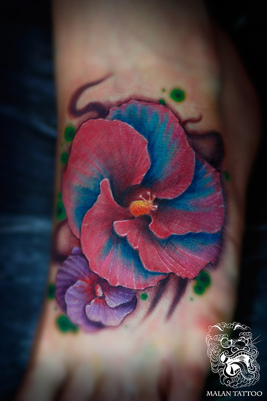 Tropical Flower Tattoo Design by Taliachan on DeviantArt
