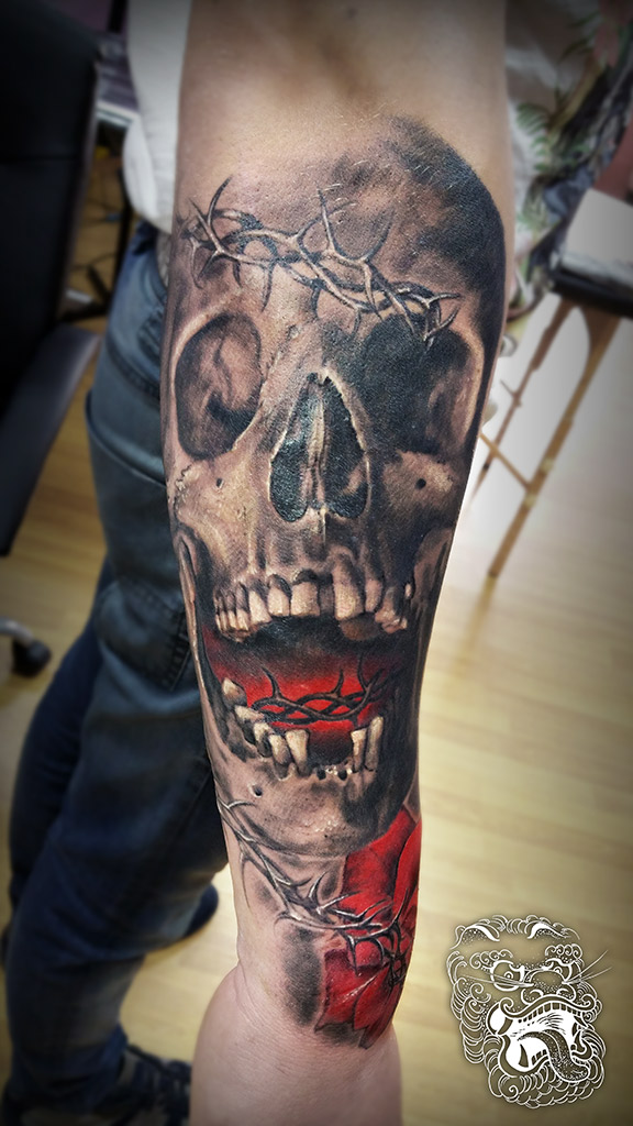 Skull tattoos — MalanTattoo - Highest Quality Tattoos, Hand-made  Sculptures, Paintings and Drawings. Germany, Neuwied.
