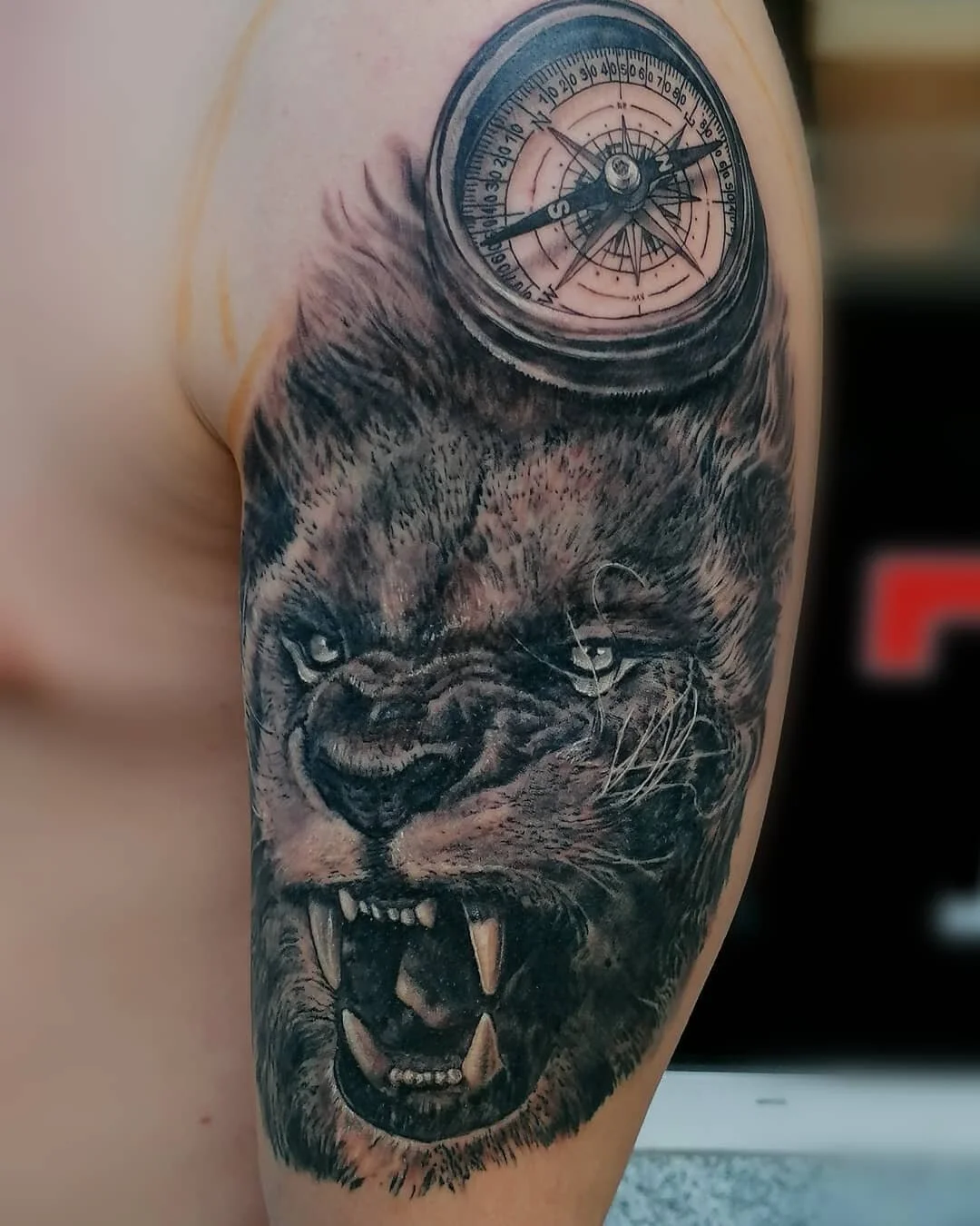 "Anger is never without a reason, but seldom with a good one" B. Franklin ......................................... Yesterday's work.🐈 Sleeve in Progress... ........................................ #malantattoo #tattoostudio #neuwied #kob