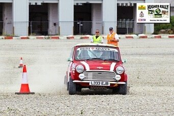 Thanks to @minispares for sponsoring us for our @blackpalfrey Hughes rally debut, it was a great event in which we finished well up the field in the special tests and mid pack in the regularity stages, there were some great roads and demanding sectio