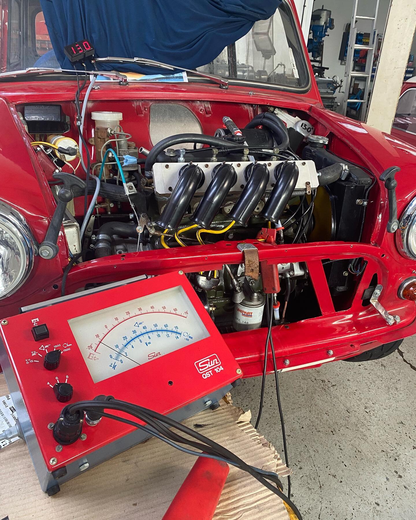 All sorts happening in the ARR workshops, finally got the Weslake 8 port running and ready for the rollers. Lucky enough to add another works Mini to the client list in the form of DJB 92B and been preparing and building various engines for various d