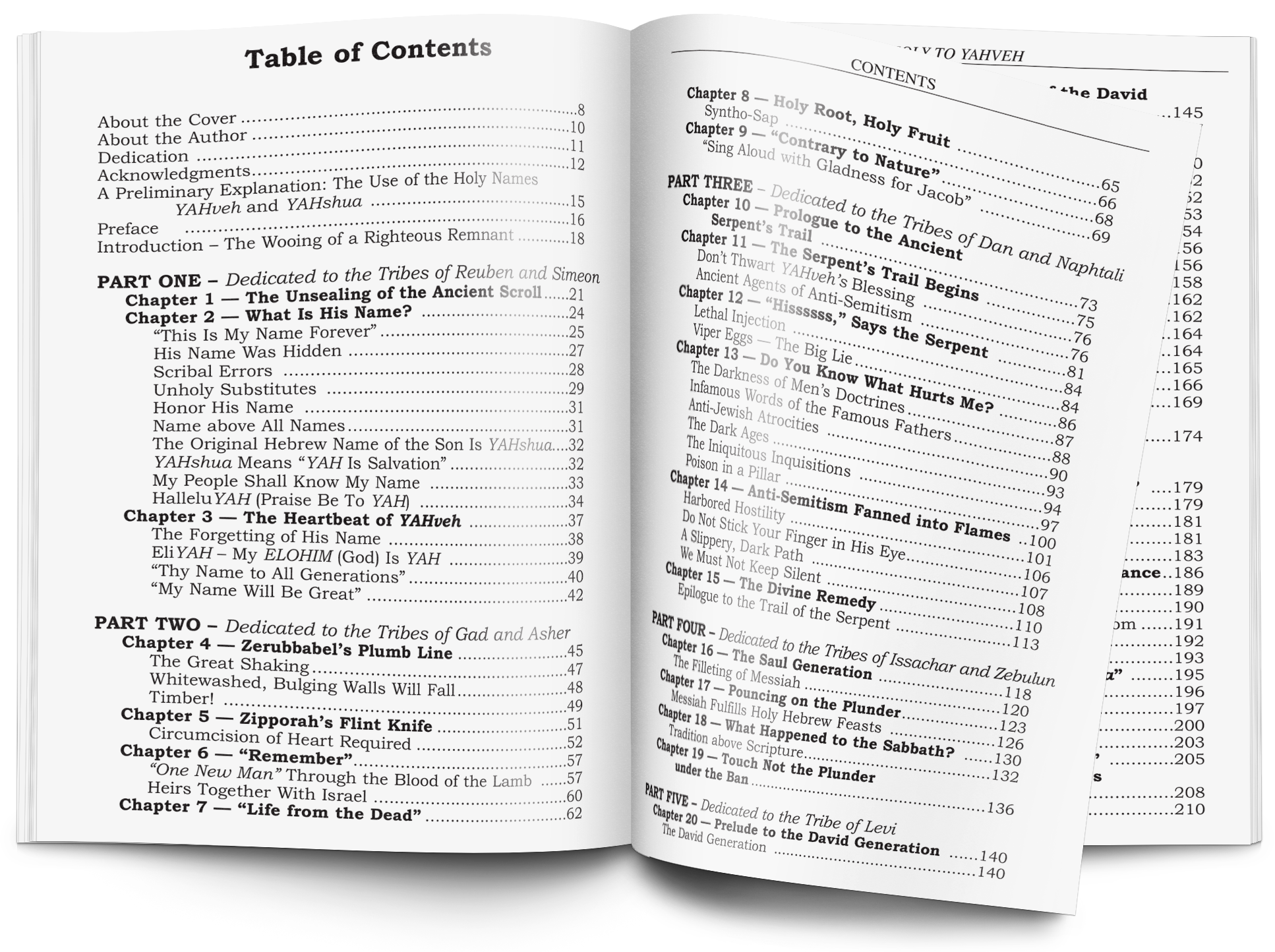 Holy to Yahveh - Table of Contents 1.png