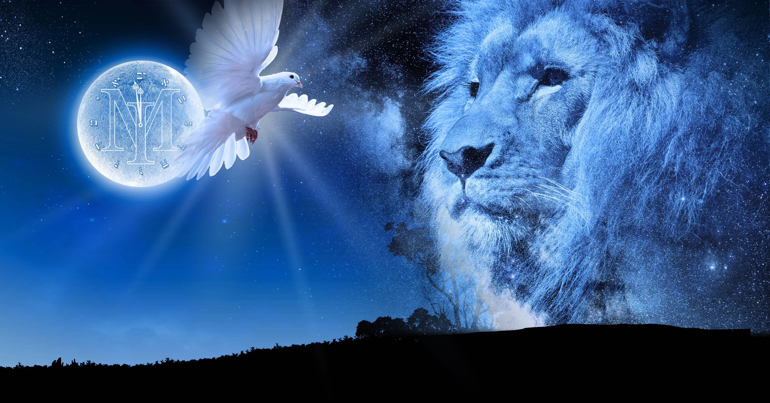 Moon and Clock Landscape - It's Midnight.jpg