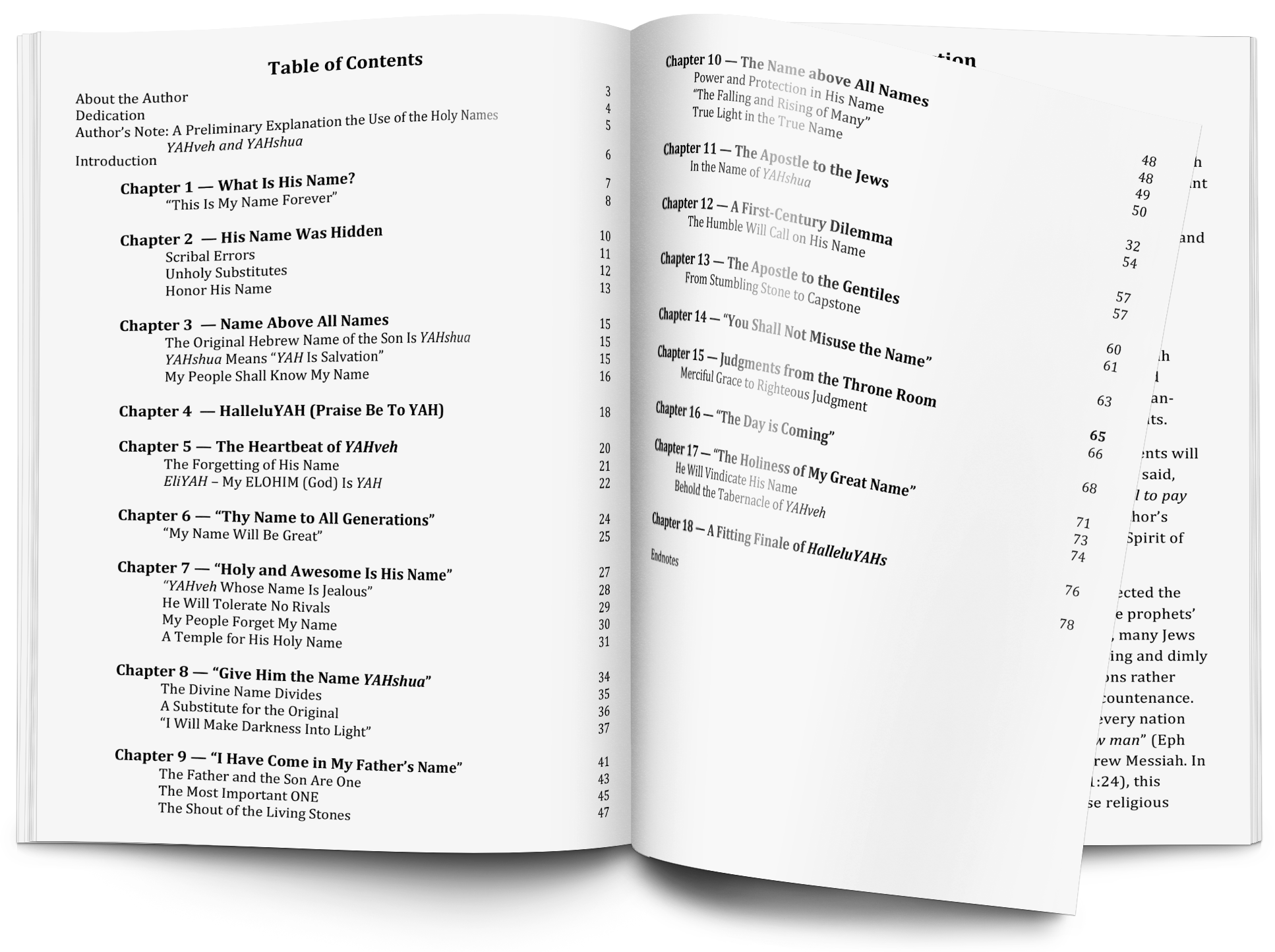 Table of Contents + Click to Enlarge