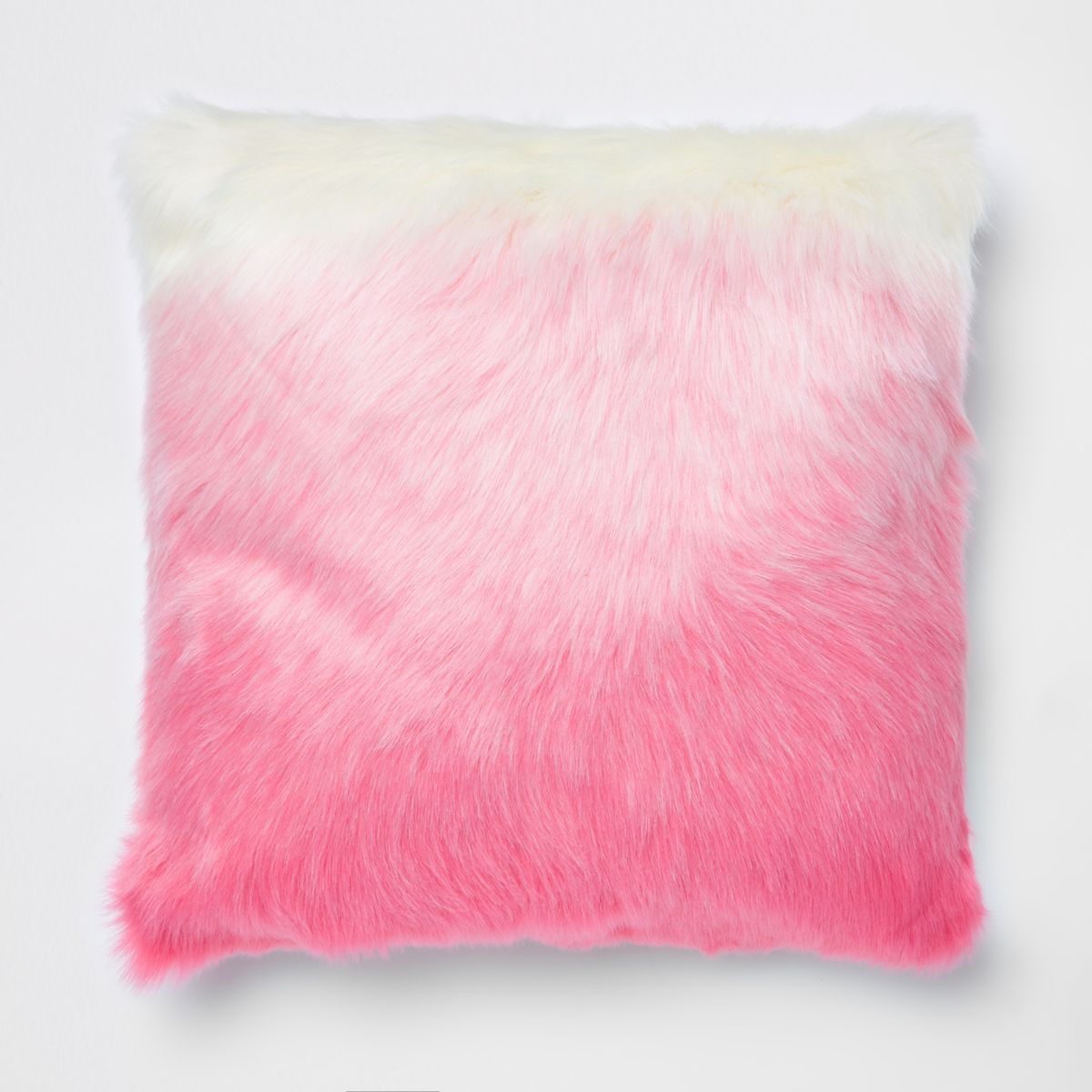 Pink Ombre Faux Fur Cushion, £45