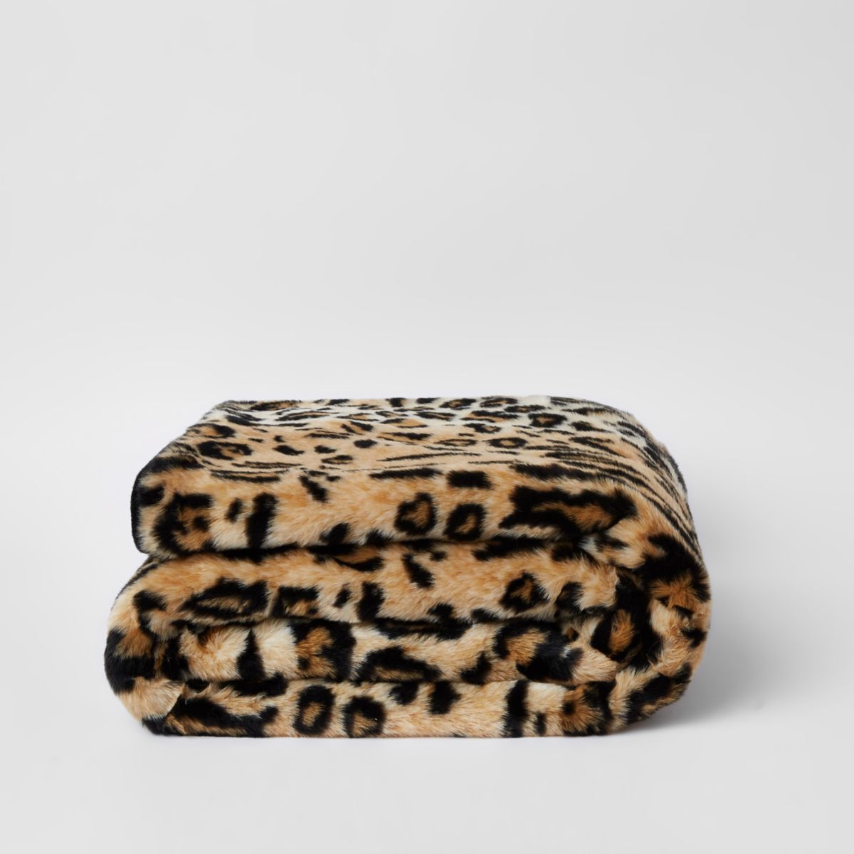 Leopard Faux Fur Throw, £55