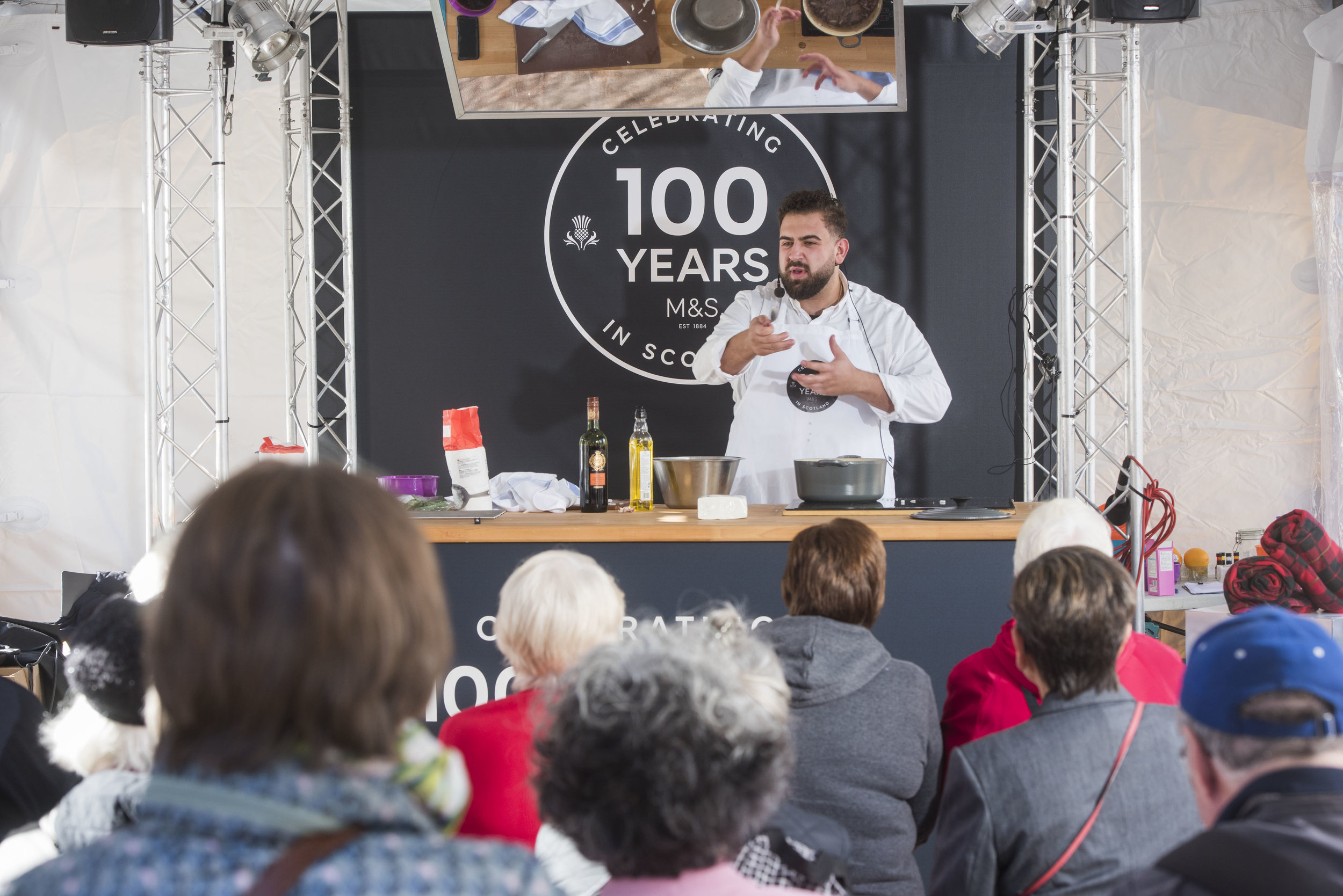 M&S Chef Gio Pia demonstrates on the M&S Stand.jpg