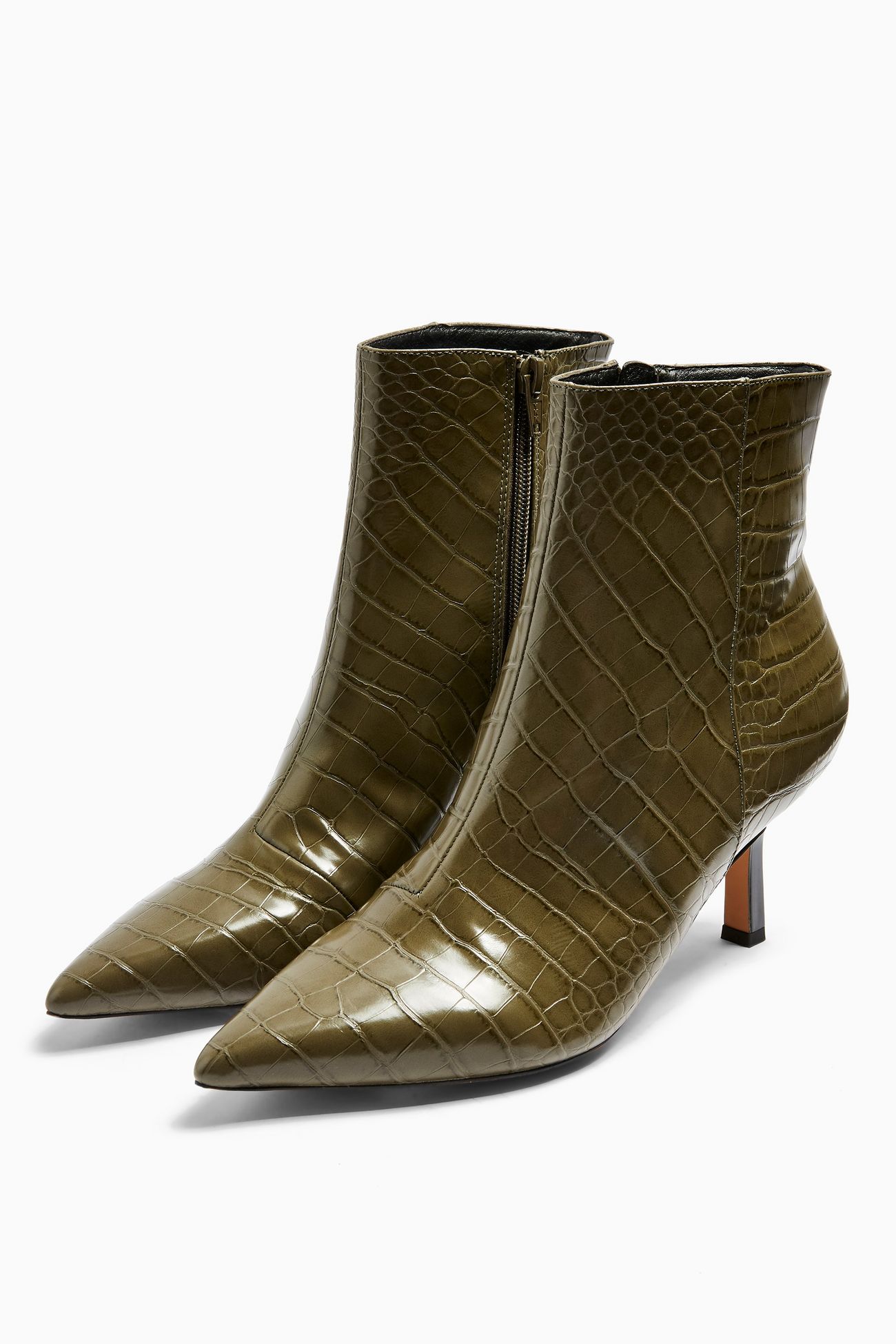 Topshop Croc Pointy Boots £39