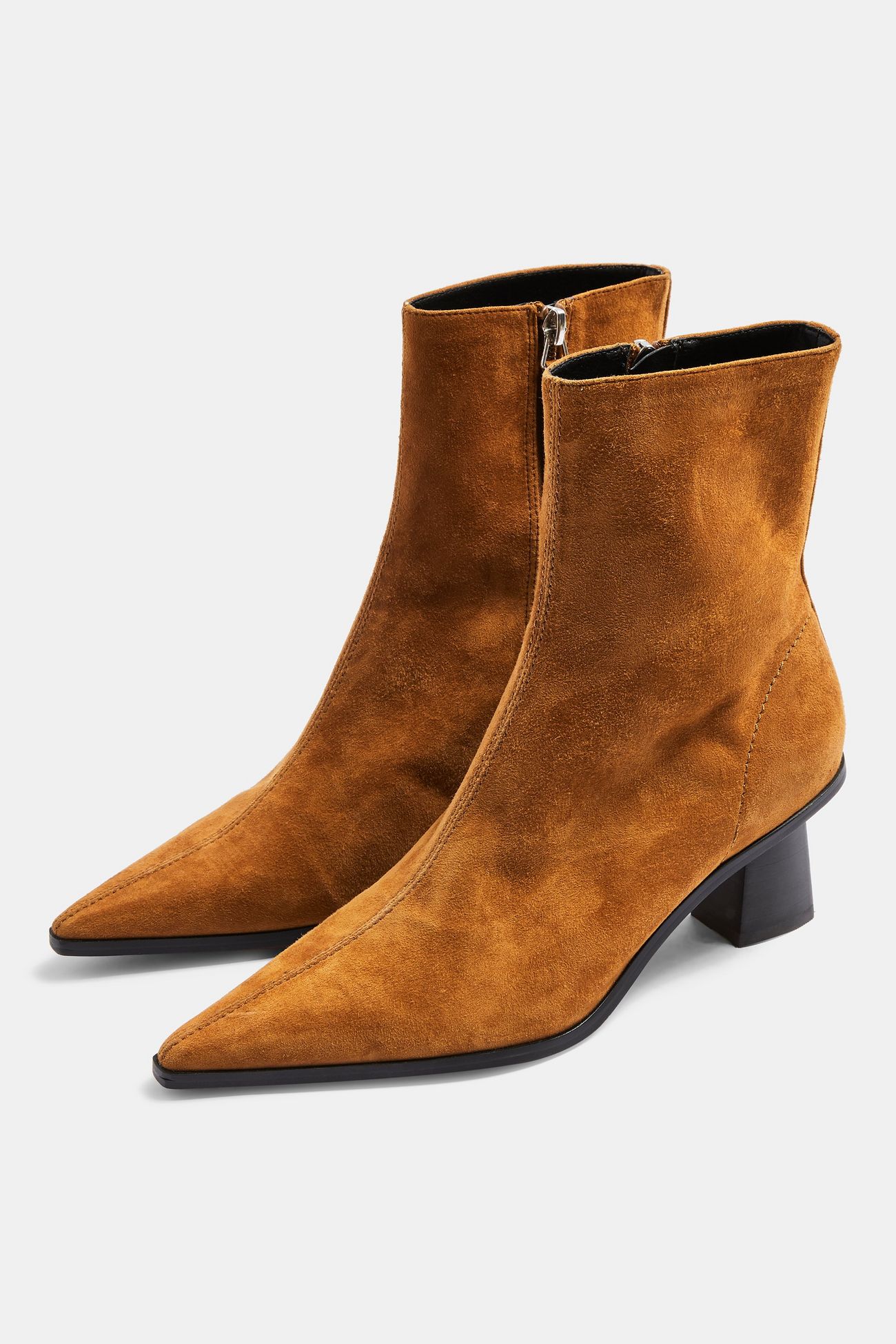 Topshop Tan Leather Boots £59