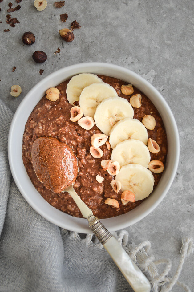 NUTELLA AND BANANA PORRIDGE