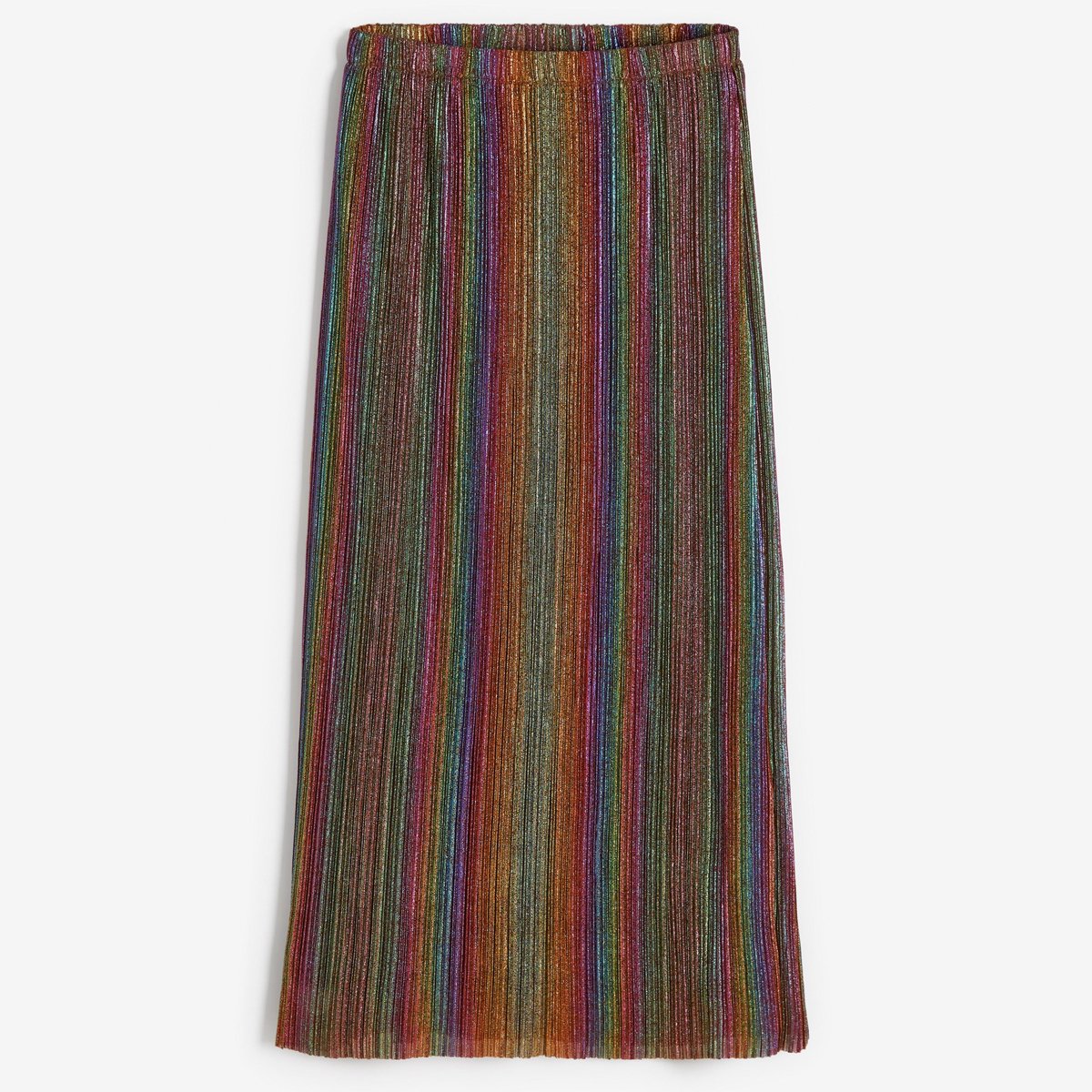 Rainbow Plisse Midi Skirt, £55